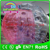 China Exciting sport games inflatable bumper PVC human sized bumper ball soccer bubble factory