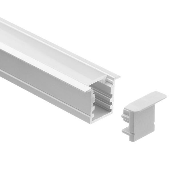 Quality Flame Retardant Wall Recessed LED Profile Aluminum 18*15mm Customized Length for sale