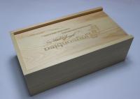 China Sliding Lid Handmade Wooden Boxes , Handcrafted Wooden Boxes For Photos / Usb factory