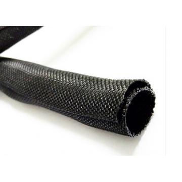 Quality Polyester Braided Split Loom Sleeve , Flexible Cable Self Wrapping Sleeving for sale