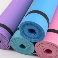 China Indoor Exercise Fitness Yoga Mat EVA Foam Yoga Mat 4MM Thick Non Slip Thick Exercise Mats factory