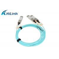 China QSFP AOC Optical Active Cable 200G QSFP56 To 2 X QSFP28 AOC Ethernet Cable for sale