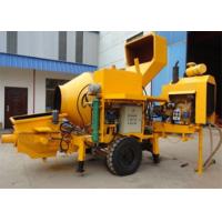 China 30m3 / H Mobile Concrete Mixer With Pump And 600 L Hopper Capacity factory