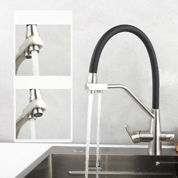 Quality ‎10Inch Washbasin Kitchen Faucet Tap ‎Black Widespread Bathroom Faucet 4 for sale