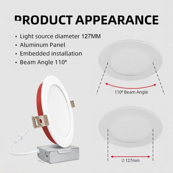 Quality Fire Rated Dimmable LED Downlights 6inch 15w 5cct UL certified For Bathroom for sale
