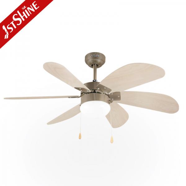 Quality Pull Chain Style ROHS Quiet Ceiling Fans 42 Inch Decorative For Home for sale