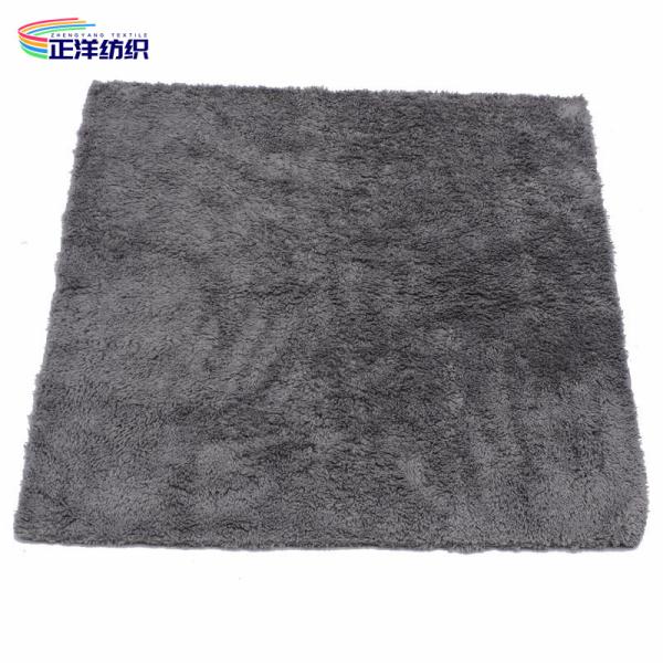 Quality 500GSM Reusable Cleaning Cloth 40X40CM Fluffy Microfiber Edgeless Washing for sale