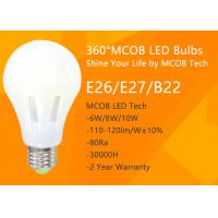 China LED Light Bulb , 75 - 100 Watt Incandescent Bulbs Equivalent for Home Use , 360° Beam Angle, 1200lm 10W , Dimmable MCOB factory