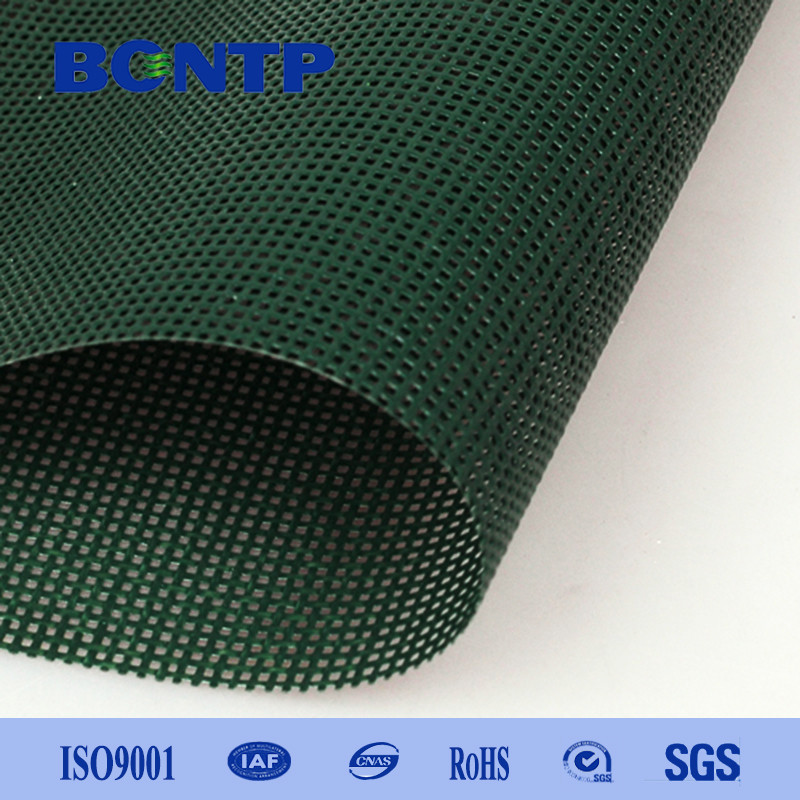 China 1000D PVC Coated Polyester Mesh For Outdoor Green Plants Construction Site factory