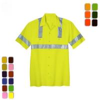 China Construction Reflective Safety Shirts Custom Reflective Polo Shirt for sale