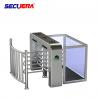 China 120 degree single channel automatic RFID access control full height turnstile barrier gate factory