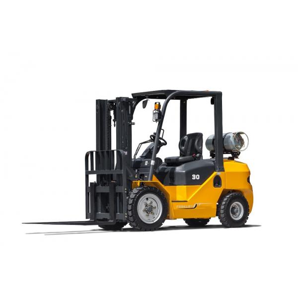 Quality 1.5 - 3.5ton Gas Powered Four Wheel Forklift , Heavy Equipment Forklift With Different Engine Option for sale