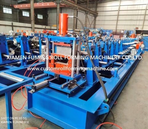 Quality Durable Z Purlin Roll Forming Machine 18 Stations PLC Control for sale