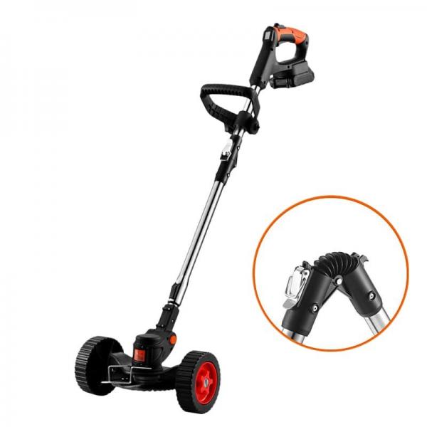 Quality 2000mAh Battery Operated Weed Eater , Anti Slip Cordless String Trimmer With Wheels for sale