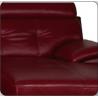 China Durable Living Spaces Leather Sofa With Solid Wood Frame / High Cushion Corner Sofa factory