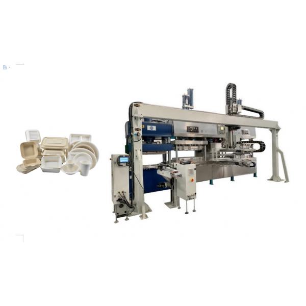 Quality Fully Automatic Pulp Tableware Production Line With Horizontal Walking Robot Arm for sale