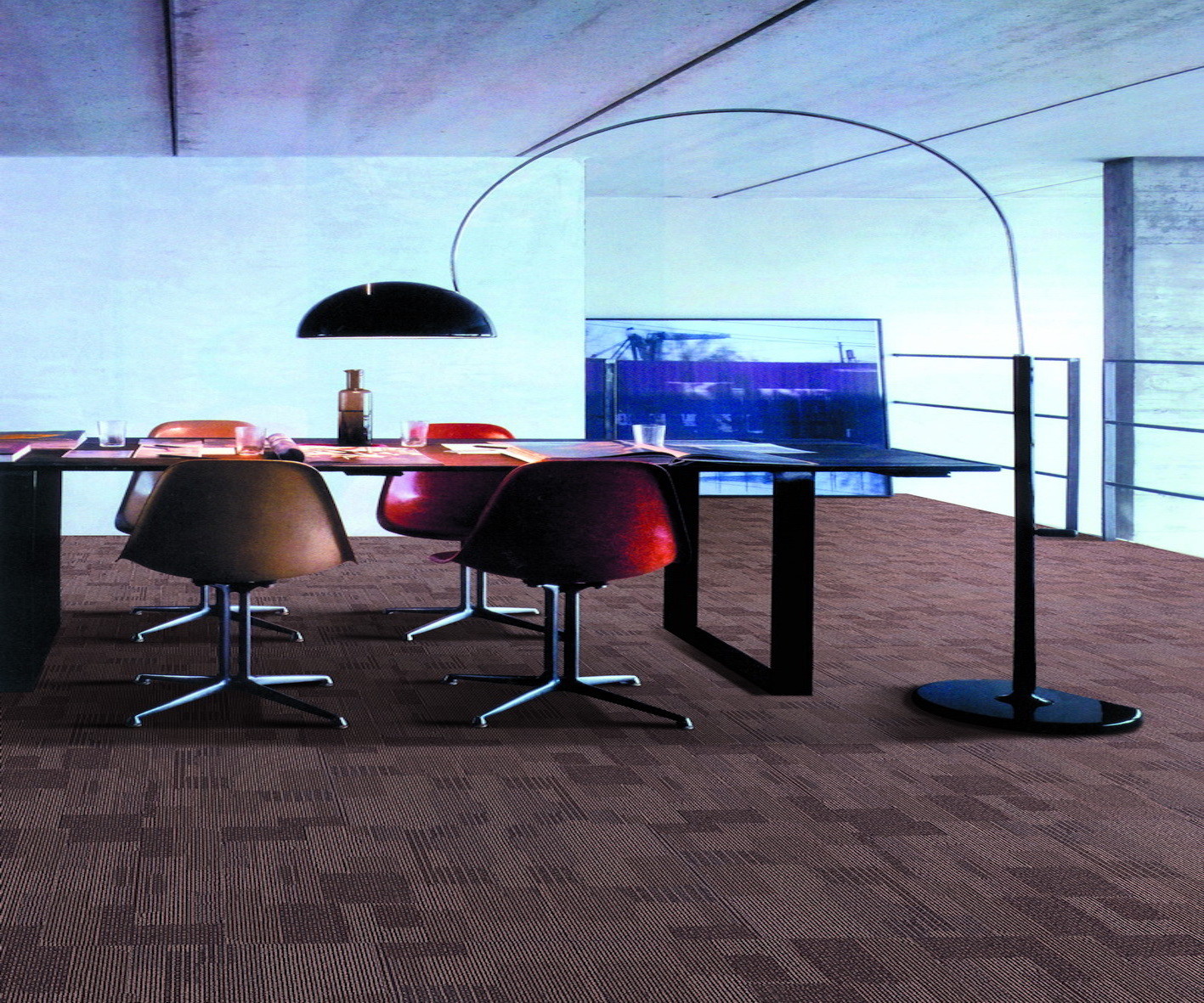 China Nylon Office Carpet Flooring / Flexible Pvc Flooring Pile Height 3.5-4.5mm factory