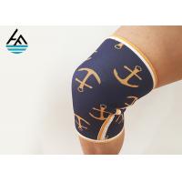 China Sports Black Neoprene Knee Sleeve , Neoprene Sleeve Under Knee Brace factory