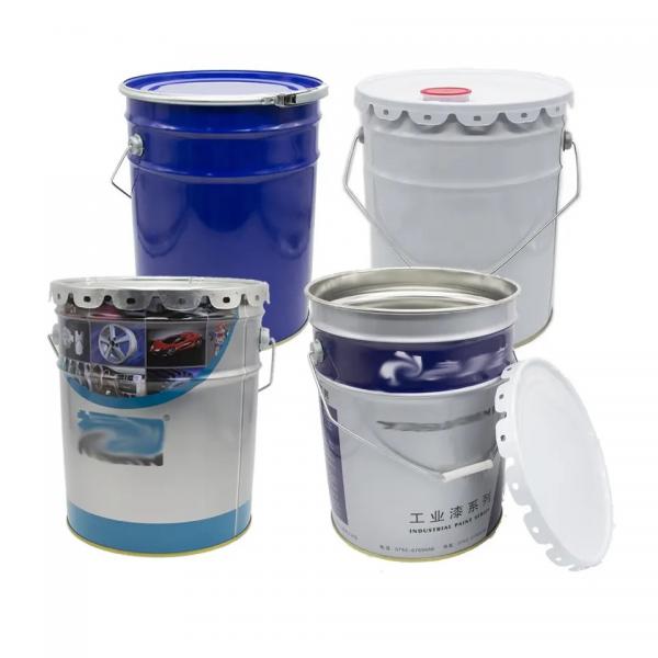 Quality Hygienic Metal Grease Bucket Tinplate 1 Gallon To 6 Gallon for sale