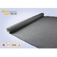 China Heat Protection Cover High Temperature Fabric Cloth 32.4OZ Graphite Coated Safety Cloth for sale