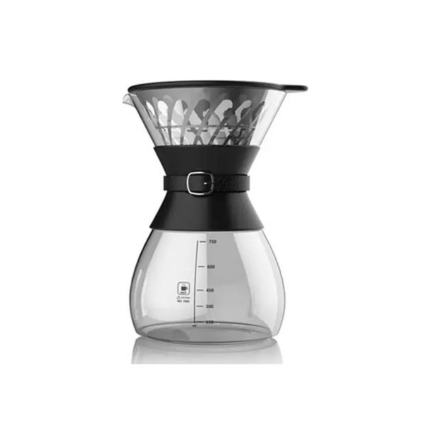 Quality HP6100 Household Glass Manual Pour Over Coffee Makers Ergonomic With Brew System for sale