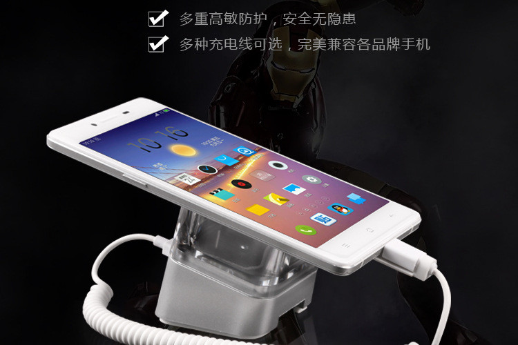 China COMER New acrylic display alarm stands security  system for tablet android mobile iphone factory