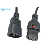 China IEC 320 C13 To C14 Power Cord Plug With 18awg PDU Lock Mains Power Cable Leads factory