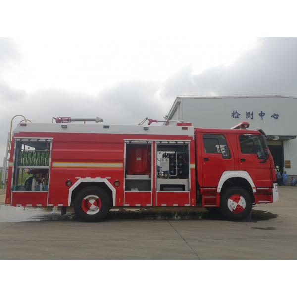 Quality HOWO Dry Powder Fire Truck DCP Foam Combination For Emergency Rescue for sale