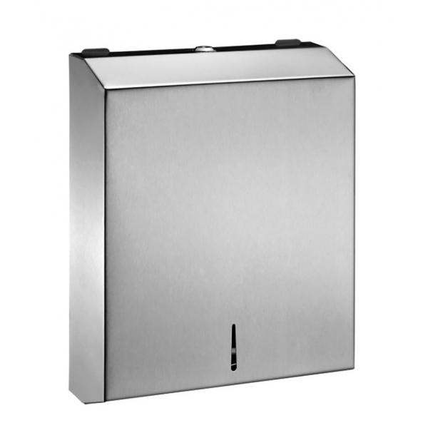 Quality 304 Stainless Steel Toilet Paper Dispenser , Multifold Paper Towel Dispenser For Restroom for sale