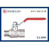 Quality 1/4 " To 2 " Male X Female Long Thread 25 Bar Brass Ball Valve With Flat Lever for sale
