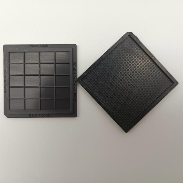 Quality Customizable Black Colourful ESD Waffle Pack Chip Trays For IC RF VR Chips for sale