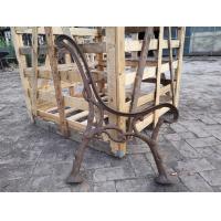 China Custom Outside Wrought Cast Iron Bench Ends / Cast Iron Garden Furniture for sale