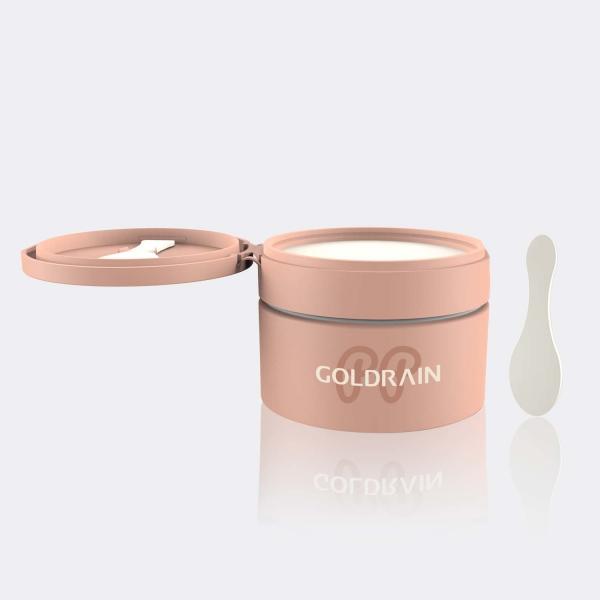 Quality Empty PP/PP PCR Cosmetic Jars GR721D 100ML Flip Cap Whith Scoop for sale