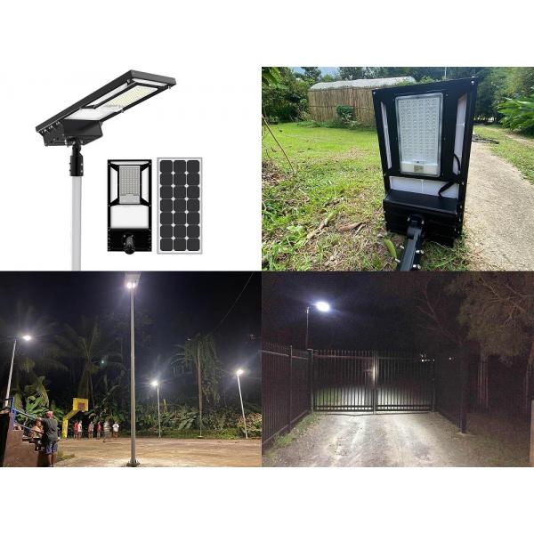 Quality Aluminum Alloy Outdoor Solar Street Light Rotating Integrated With Lifepo4 for sale