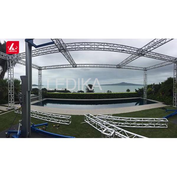 Quality Aluminum 6082, 290mm / 390mm Spigot Lighting Truss For Structure Silver Color for sale