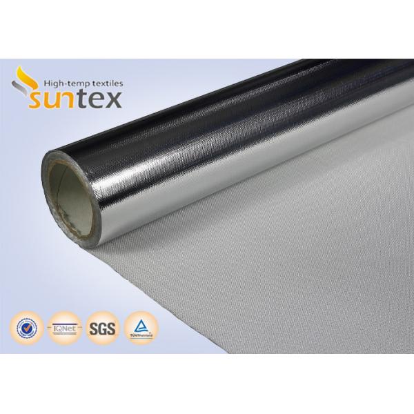 Quality 0.4mm Insulation Blanket Aluminum Foil Fiberglass Cloth 550C High Thermal Flange Cover for sale