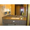 China Double Sink Granite Bathroom Vanity Tops / Natrual Granite Stone Top factory