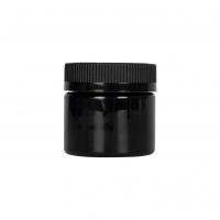 Quality Airtight 3oz Black Plastic Weed Packaging Jars Straight Sided 8th Packaging for sale