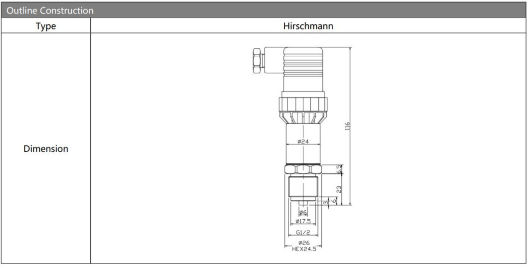 Hengtong Wide Measurement Range Bp170 Pressure Transmitter for Process Control