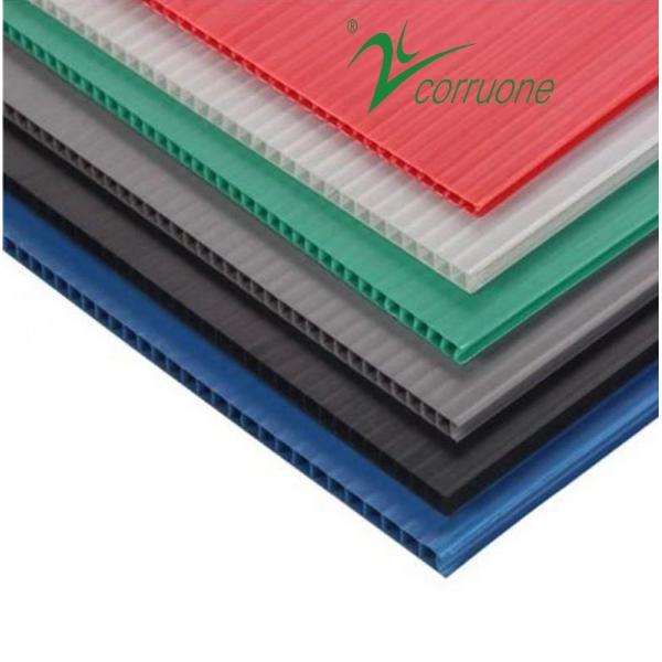 Quality 3mm 4mm Recycled Corrugated Plastic Sheets PE PP Hollow Board for sale