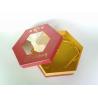 China Hexagon Shape Elegant Rigid Gift Boxes, Luxury Food Packaging Box For Festival Gift factory