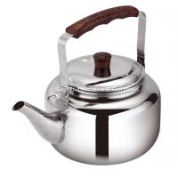 China Walmart hot sale stainless steel water kettle 4L classical metal steel stovetop tea kettle whistling kettle factory