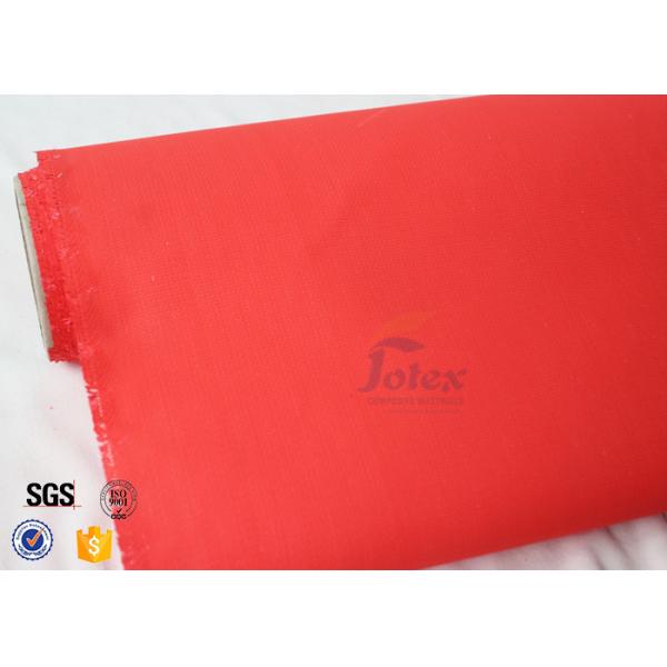 Quality Heat Resistant Flame Proof Acrylic Coated Fiberglass Fire Blanket  490g Red for sale