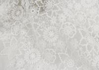 China Custom Nylon Mesh Embroidery Dying Lace Fabric For Wedding Dresses Eco Friendly factory