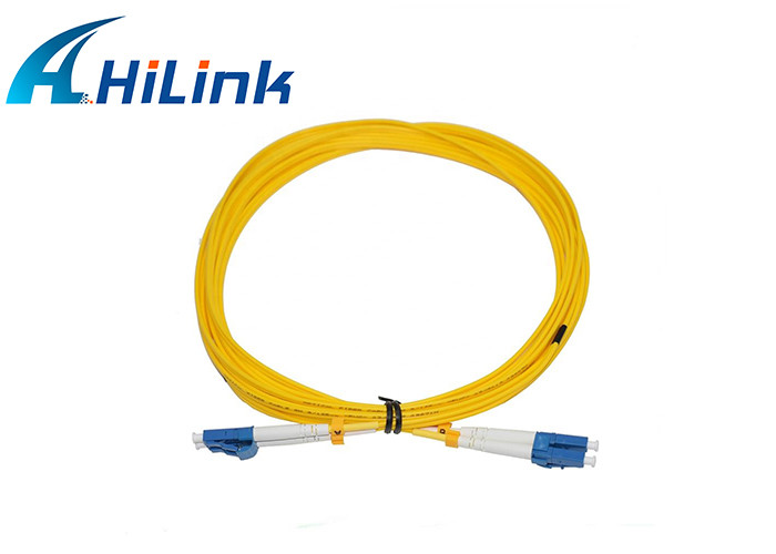 China LC To LC Connector Fiber Patch Cord APC/UPC 2.0mm SM Duplex 3 Years Warranty factory