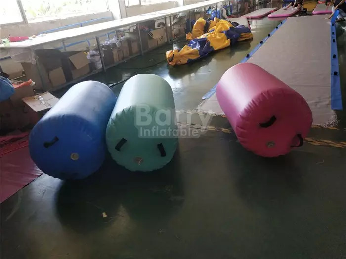 China Gymnastics Training Hand Made Inflatable Air Barrel For Kids factory