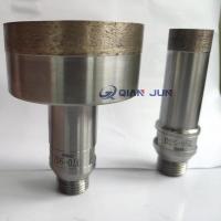 China Threaded Shank Diamond Glass Drill Bits 70 mm diameter For Glass ceramic tile drilling for sale