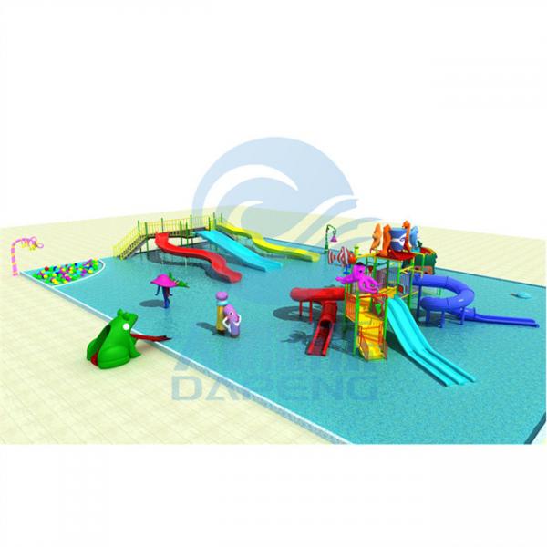 Quality Children Aqua Park Hill Slide Ground Playground Water Slide Combo Customized for sale