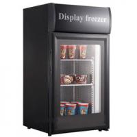 Quality 50L Commercial Glass Door Freezer Single Door Ice Cream Display Freezer for sale