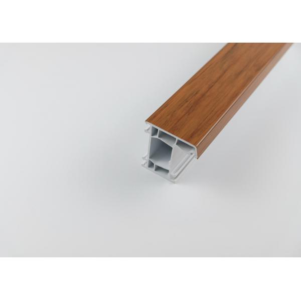 Quality Wooden Effect Extruded Plastic Profiles Matt / Shiny Surface Type Optional for sale